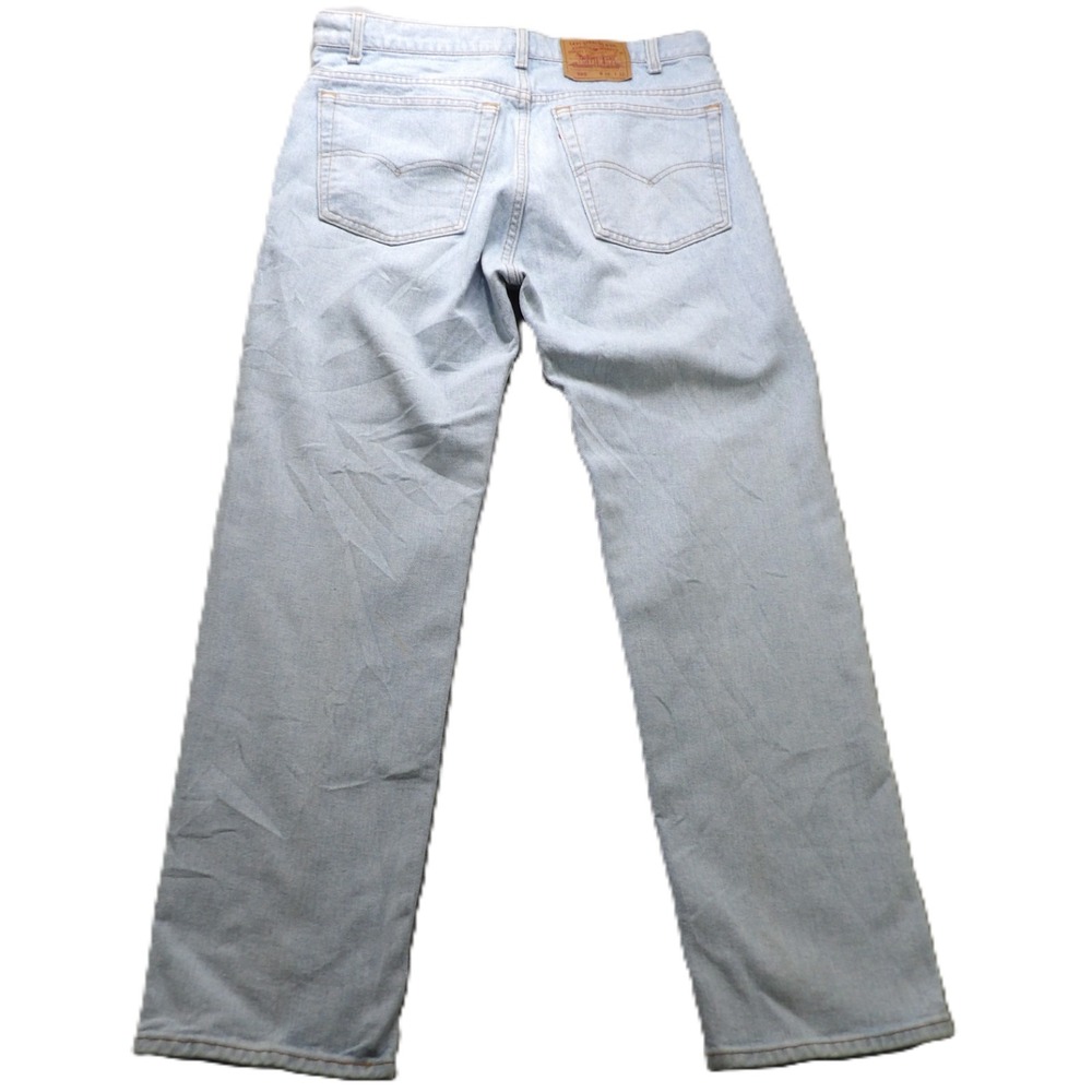 VTG 80s Levi 505 Jeans Men W38 L30 Made USA Light Wash Straight Leg Denim Cotton